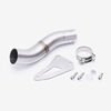 Lextek YP4 S/Steel Stubby Exhaust 200mm Low Level with Link Pipe