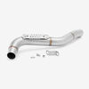 Lextek OP1 Matt S/Steel Exhaust 350mm with Link Pipe for Triumph Tiger 1050 (07-12)