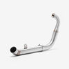 Lextek MP4 S/Steel Megaphone Exhaust System 300mm for Yamaha YZF-R125 / MT-125 (14-18)