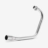 Lextek OP1 Matt S/Steel Exhaust System 350mm for Lexmoto ZSB 125