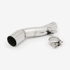 Lextek OP1 Matt S/Steel Exhaust 350mm with Link Pipe for Honda NC700/X (12-13) NC750/X (14-24)