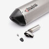 Lextek Matt Stainless Steel S41 Exhaust Silencer (4 Bolt)