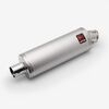 Lextek Left Matt Stainless Steel OP1L Oval Exhaust Silencer 350mm 51mm