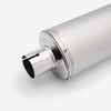 Lextek Left Matt Stainless Steel OP1L Oval Exhaust Silencer 350mm 51mm