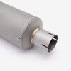 Lextek Left Matt Stainless Steel GP1L GP Stubby Exhaust Silencer 51mm