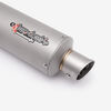 Lextek Left Matt Stainless Steel GP1L GP Stubby Exhaust Silencer 51mm