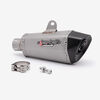 Lextek Matt Stainless Steel XP10L Hexagonal Exhaust Silencer 210mm 51mm (Left Hand)