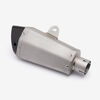 Lextek Matt Stainless Steel XP10L Hexagonal Exhaust Silencer 210mm 51mm (Left Hand)