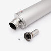 Lextek Matt Stainless Steel O32 Exhaust Silencer (3 Bolt)