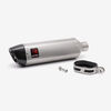 Lextek Matt Stainless Steel VP1 Exhaust Silencer 300mm with Carbon Tip 51mm