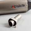 Lextek Matt Stainless Steel VP1L Exhaust Silencer 300mm with Carbon Tip 51mm (Left Side)