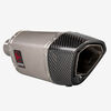 Lextek Matt Stainless Steel SP5L Exhaust Silencer with Carbon Tip 51mm (Left Hand)