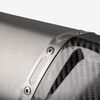 Lextek Matt Stainless Steel SP5L Exhaust Silencer with Carbon Tip 51mm (Left Hand)