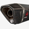 Lextek Gloss Carbon Fibre SP9C Exhaust Silencer 300mm 51mm