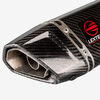 Lextek Gloss Carbon Fibre SP9C Exhaust Silencer 300mm 51mm