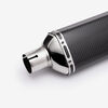 Lextek Gloss Carbon Fibre SP7CL Exhaust Silencer 400mm 51mm (Left Hand)