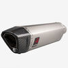 Lextek Matt Stainless Steel ST7 Exhaust Silencer 400mm with Carbon Tip 60mm