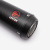 Lextek Left Carbon Fibre CP9CL Exhaust Silencer 180mm 51mm