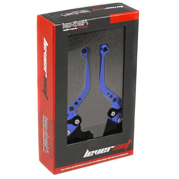 Lextek CNC Brake & Clutch Lever Set DB-12 / D-22 Short Blue