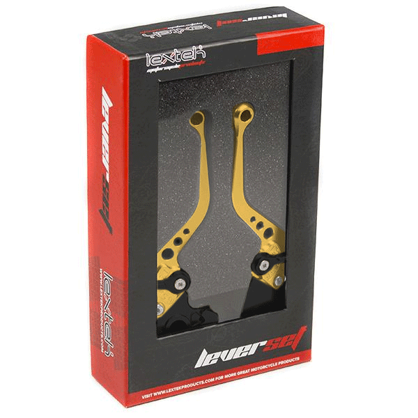 Lextek CNC Brake & Clutch Lever Set D-01 / A-90 Short Gold