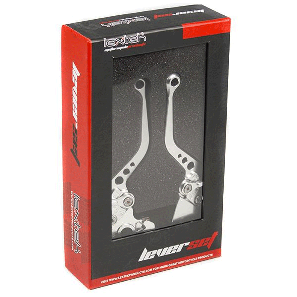 Lextek CNC Brake & Clutch Lever Set D-01 / A-90 Short Silver