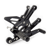 Lextek Black Rear Sets for Yamaha YZF R6 (06-20)