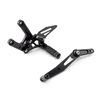 Lextek Black Rear Sets for Yamaha YZF R6 (06-20)