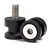 Lextek Black Paddock Stand Bobbins M8 x 1.25mm