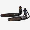 Lextek Matt Black Sequential LED Indicators with Brake Light