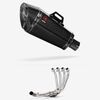 Lextek XP8C Carbon Fibre Exhaust System 210mm Low Level for Honda CB650R/F & CBR650R/F (16-20)