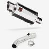 Lextek YP4 S/Steel Stubby Exhaust 200mm with Link Pipe for Honda VFR 800 (97-01)