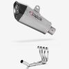 Lextek XP10 Matt S/Steel Exhaust System 210mm for Suzuki GSXR 600/750 (06-10)