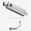 Lextek OP1 Matt S/Steel Exhaust System 350mm for Lexmoto Milano 125