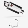 Lextek YP4 S/Steel Stubby Exhaust System 200mm for Honda CB125F/GLR125 (15-19)