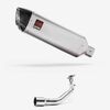 Lextek VP1 Matt S/Steel Exhaust System 300mm for Lexmoto Milano 125