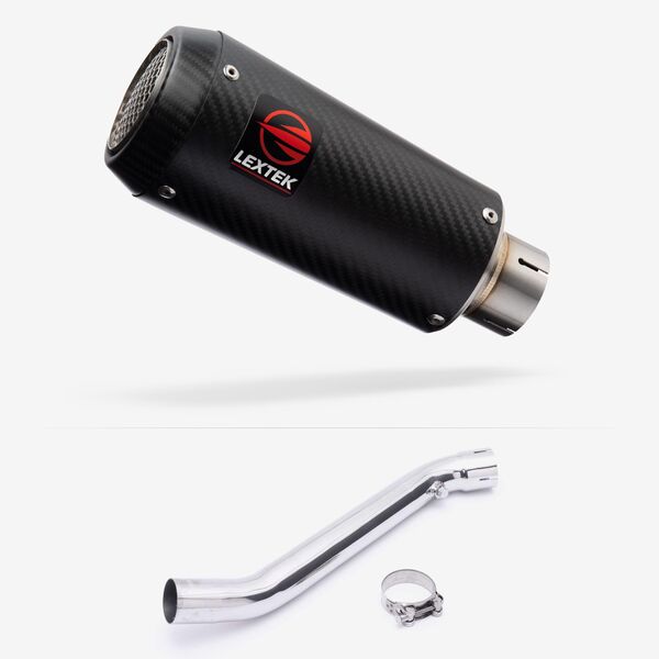 Lextek CP9C Full Carbon Exhaust 180mm with Link Pipe for Kawasaki ZX-10R Ninja (17- )