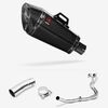 Lextek XP8C Carbon Fibre Exhaust System 210mm for Kawasaki Ninja 400 & Z400 (18-24)