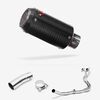 Lextek CP8C Full Carbon Exhaust System 150mm for Kawasaki Ninja 400 & Z400 (18-24)