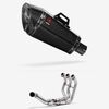 Lextek XP8C Carbon Fibre Exhaust System 210mm Low Level for Yamaha MT-09 Tracer (14-20)