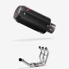 Lextek CP8C Full Carbon Exhaust System 150mm Low Level for Yamaha MT-09 Tracer (14-20)