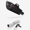 Lextek XP8C Carbon Fibre Exhaust 210mm Low Level with Link Pipe for Ducati Scrambler 1100 (18-20)