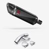 Lextek SP9C Gloss Carbon Fibre Exhaust 300mm with Link Pipe for BMW S1000 XR (15-19)