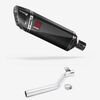 Lextek SP9C Gloss Carbon Fibre Exhaust 300mm with Link Pipe for Triumph Tiger 1050 Sport (13-20)