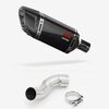 Lextek SP11C Gloss Carbon Fibre Exhaust 200mm with Link Pipe for Kawasaki Z900 (17-19)