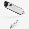 Lextek Stainless Steel RP2 Exhaust 300mm for Honda CBR500R (22-24) with Link Pipe