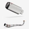 Lextek CP1 Matt S/Steel Carbon Tip Exhaust System 150mm Low Level for Honda MSX Grom 125 (13-16)