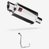 Lextek YP4 S/Steel Stubby Exhaust System 200mm Single Underseat for Honda MSX Grom 125 (13-16)