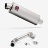 Lextek OP1 Matt S/Steel Exhaust 350mm with Link Pipe for KTM 125/200 Duke (11-16)