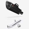 Lextek XP8C Carbon Fibre Exhaust 210mm with Link Pipe for Honda CBF600 F N (04-07)