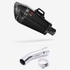 Lextek XP8C Carbon Fibre Exhaust 210mm with Link Pipe for Yamaha FZ8 Fazer (10-16)